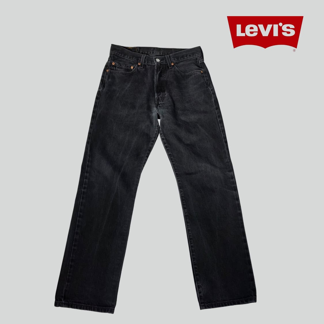 [W33L32]리바이스 501 블랙 데님 팬츠 상품이미지1
