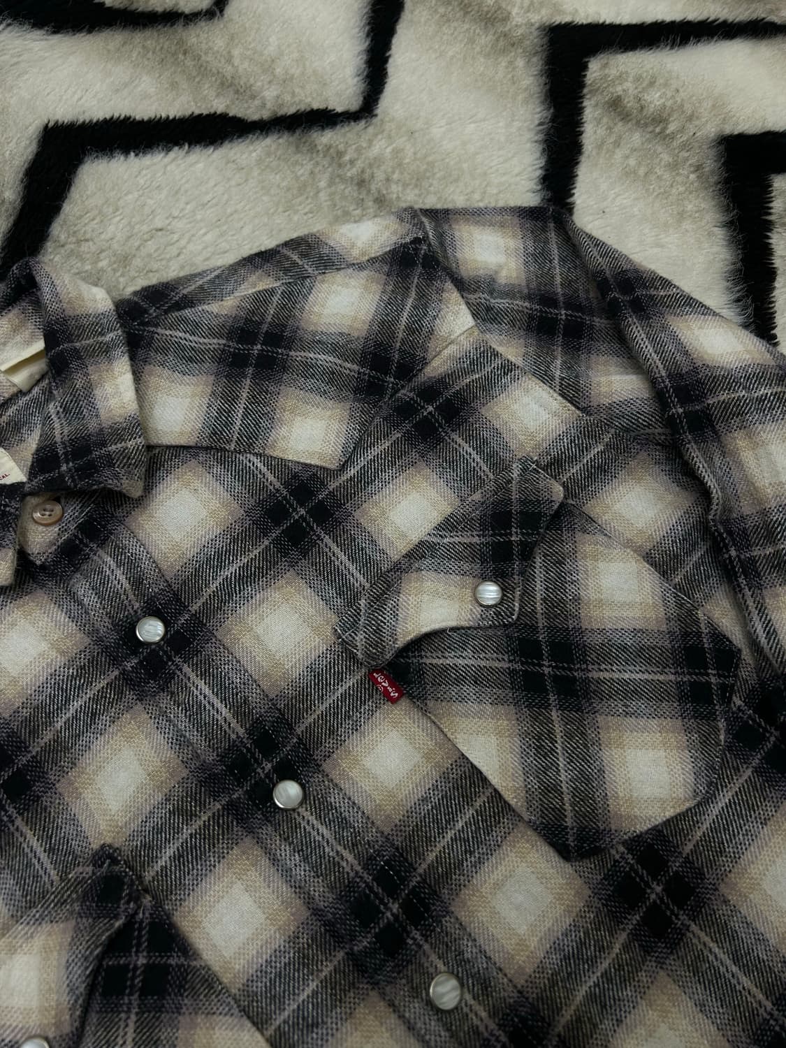 [M]리바이스 플란넬 투포켓 웨스턴 셔츠/스냅버튼 상품이미지1