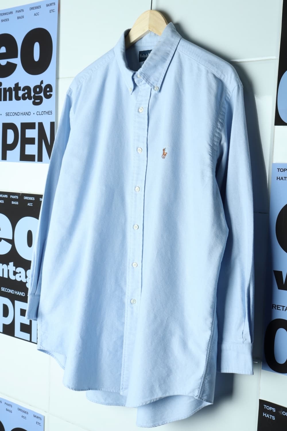 (XL-2XL) 폴로 랄프로렌 셔츠 남방 USA 90S 블루-H31847 상품이미지1