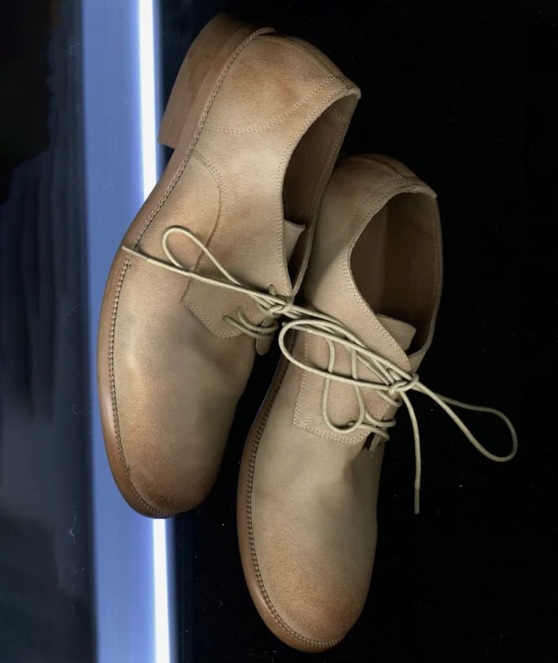 홀리 스웨이드 컴포트 더비 슈즈 샌드 상품이미지6