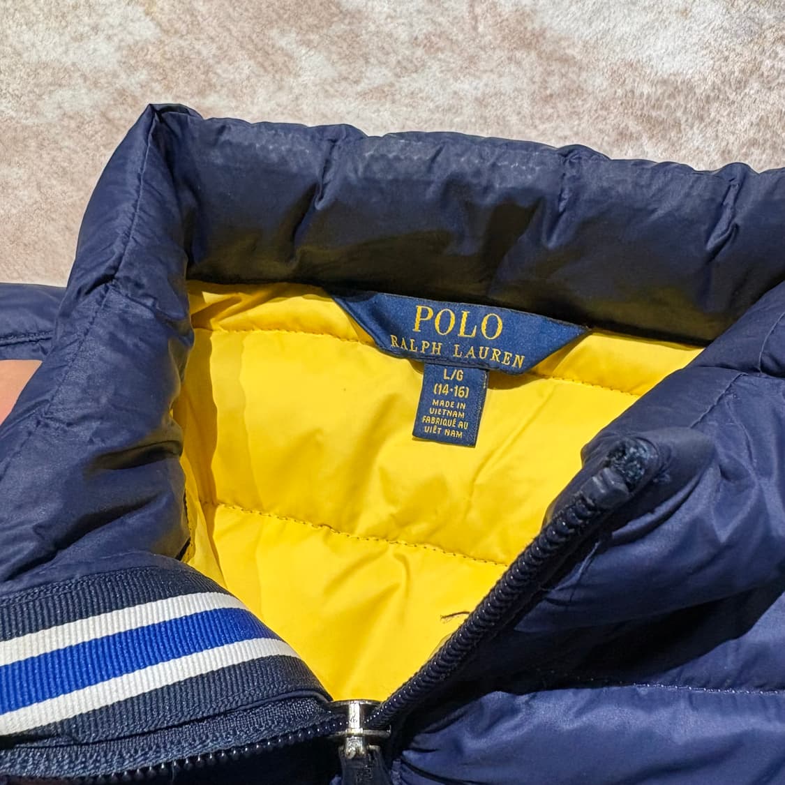 폴로 랄프로렌 네이비 빈티지 경량패딩 상품이미지4