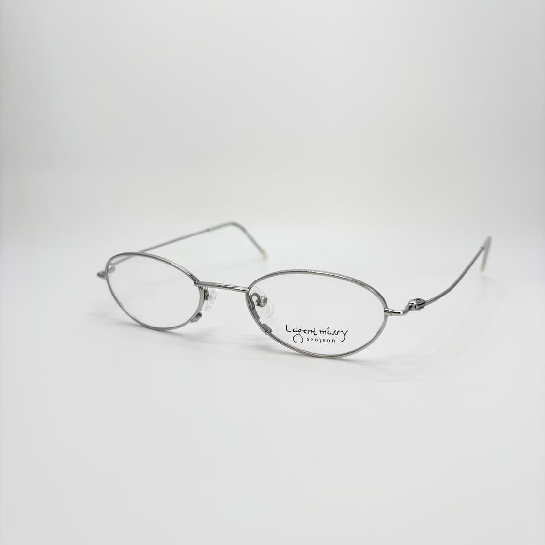 LAGENT MISSY 실버 오벌 메탈테 상품이미지1
