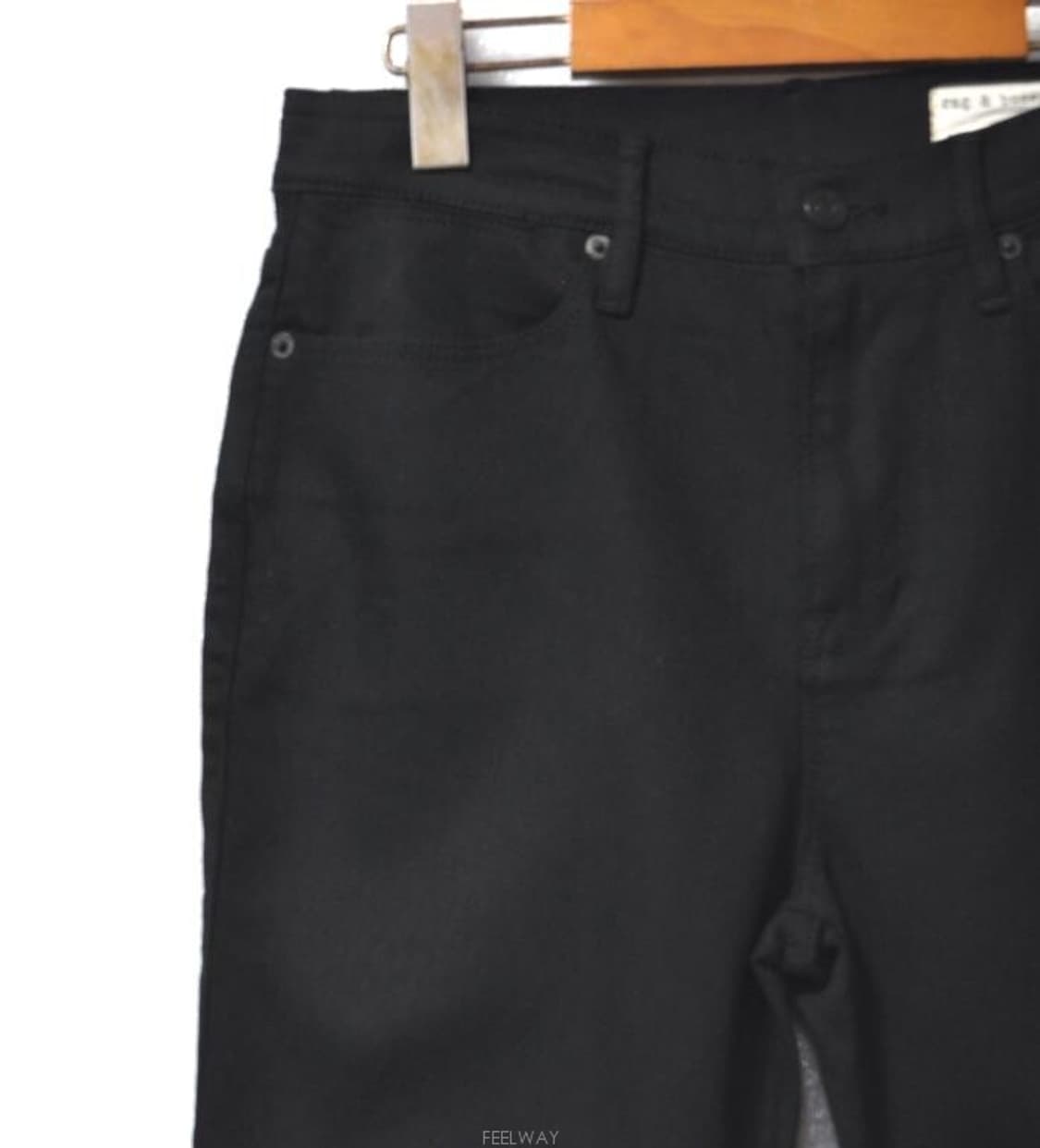 랙앤본/여성일자슬림블랙진(허리27~28) 상품이미지5