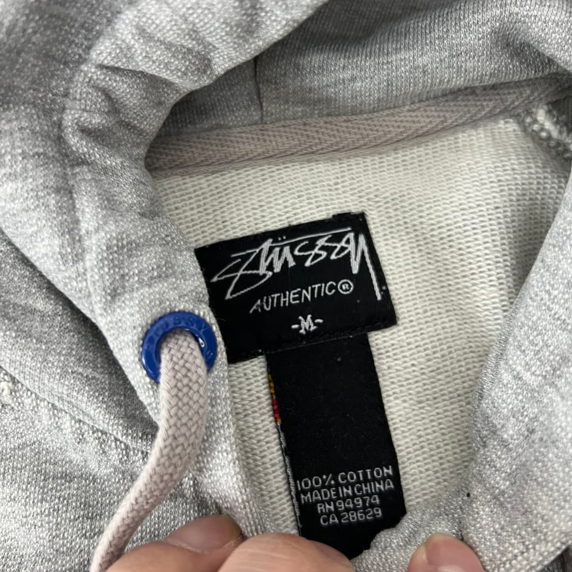 스투시 1980 베이직 로고 후드집업 그레이 상품이미지4