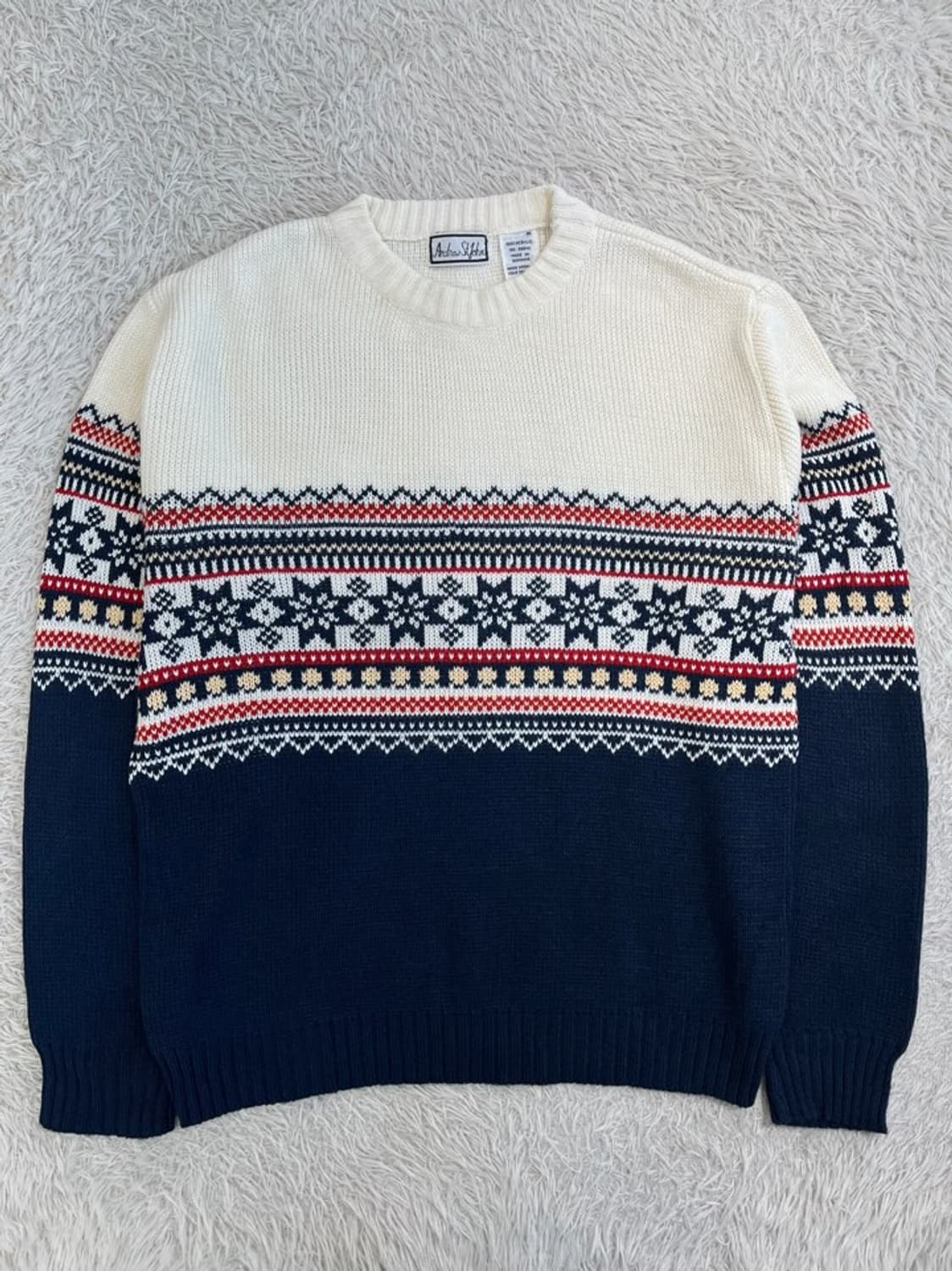 빈티지 노르딕 패턴 니트/#2791 상품이미지1