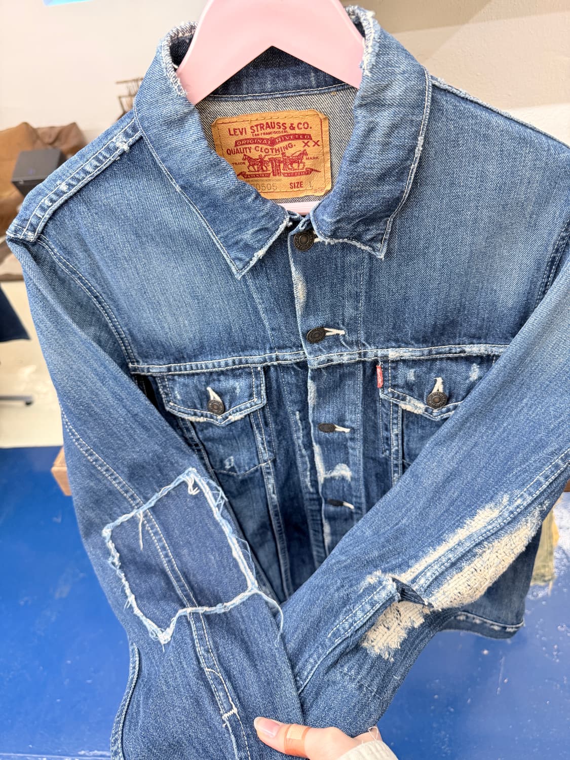 Levis 리바이스 Jpn 디스트레드 데님자켓 상품이미지4