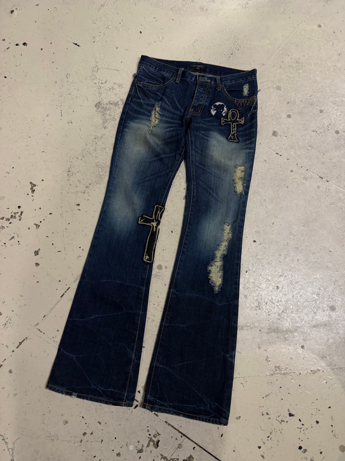 Civarize patch detail boots-cut pants 상품이미지1
