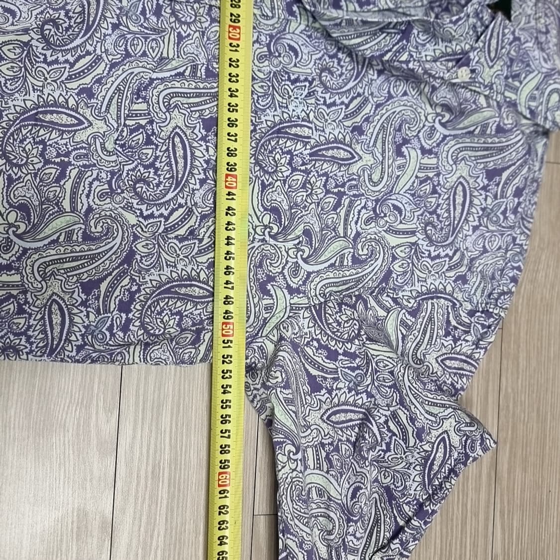 80년대 코리아빈티지 더헌트 페이즐리 긴팔 셔츠(95) 상품이미지6