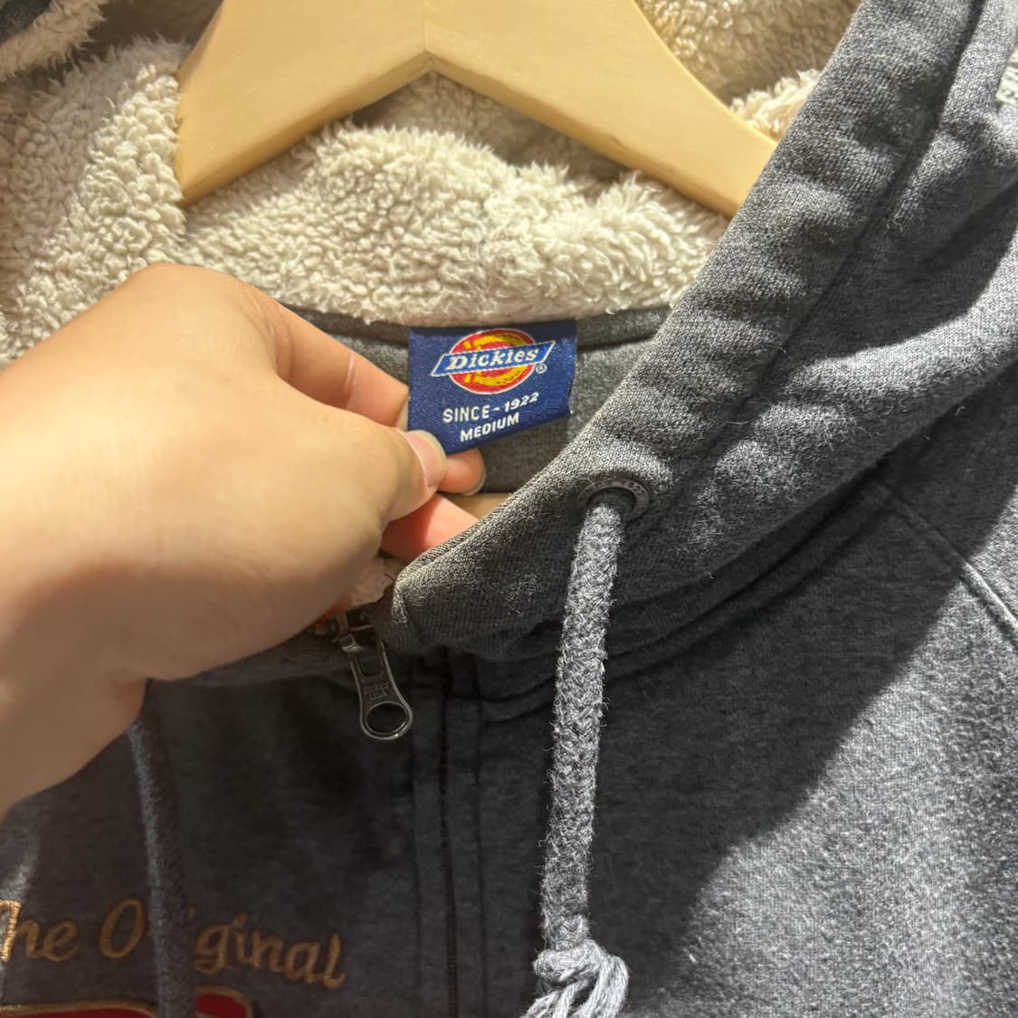 디키즈 빈티지 빅로고 안감양털 헤비후드집업 상품이미지5