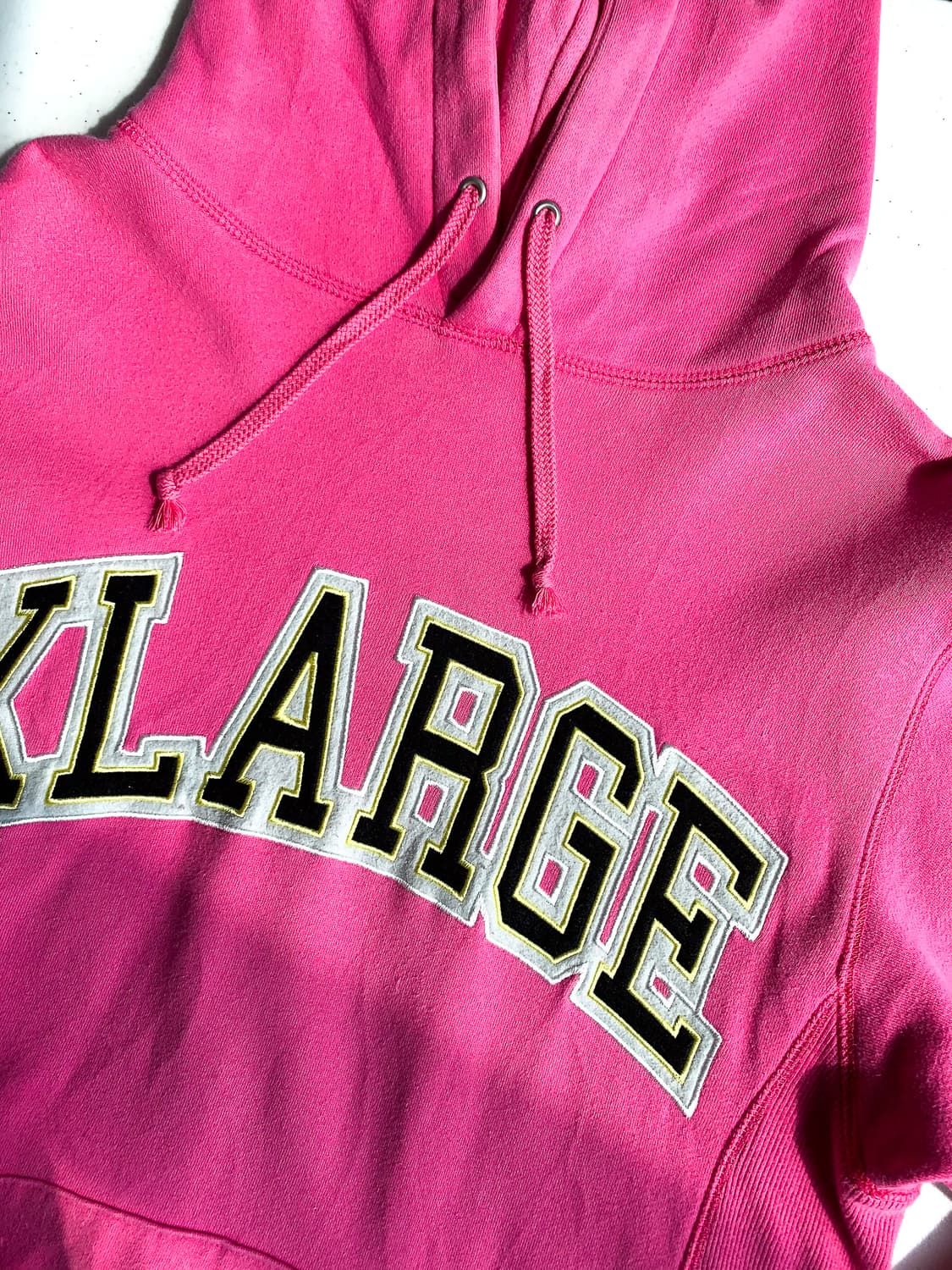 100 엑스라지 핑크 빈티지 후드티  상품이미지4