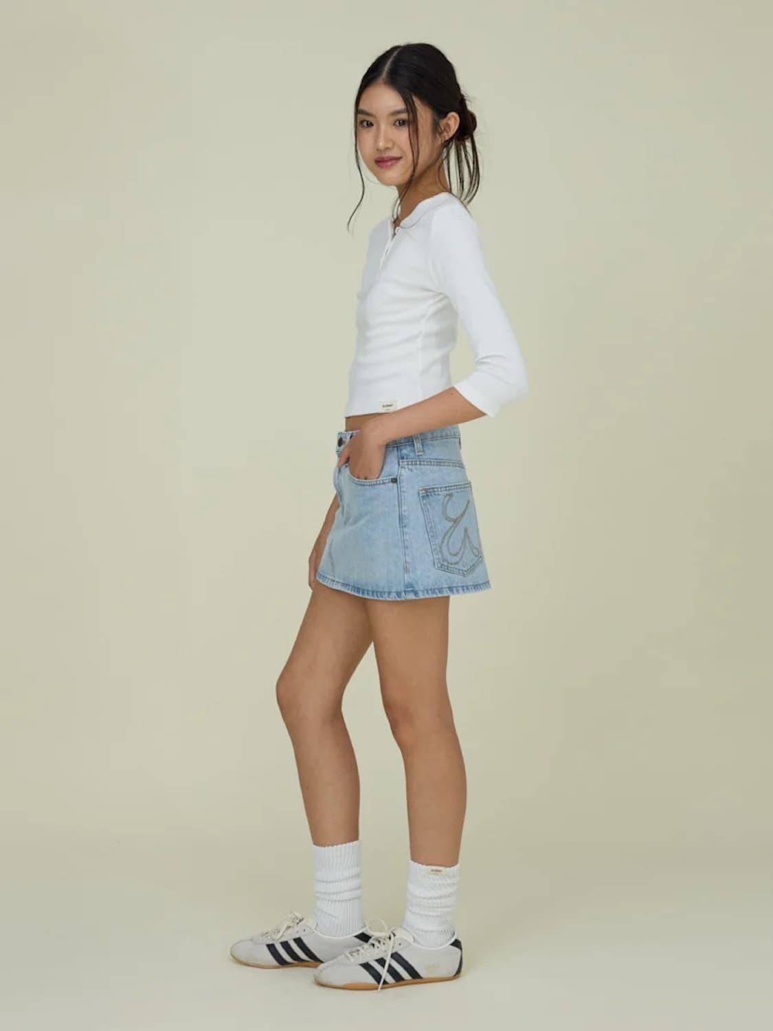 글로니 더 벨라 데님 스커트 상품이미지2