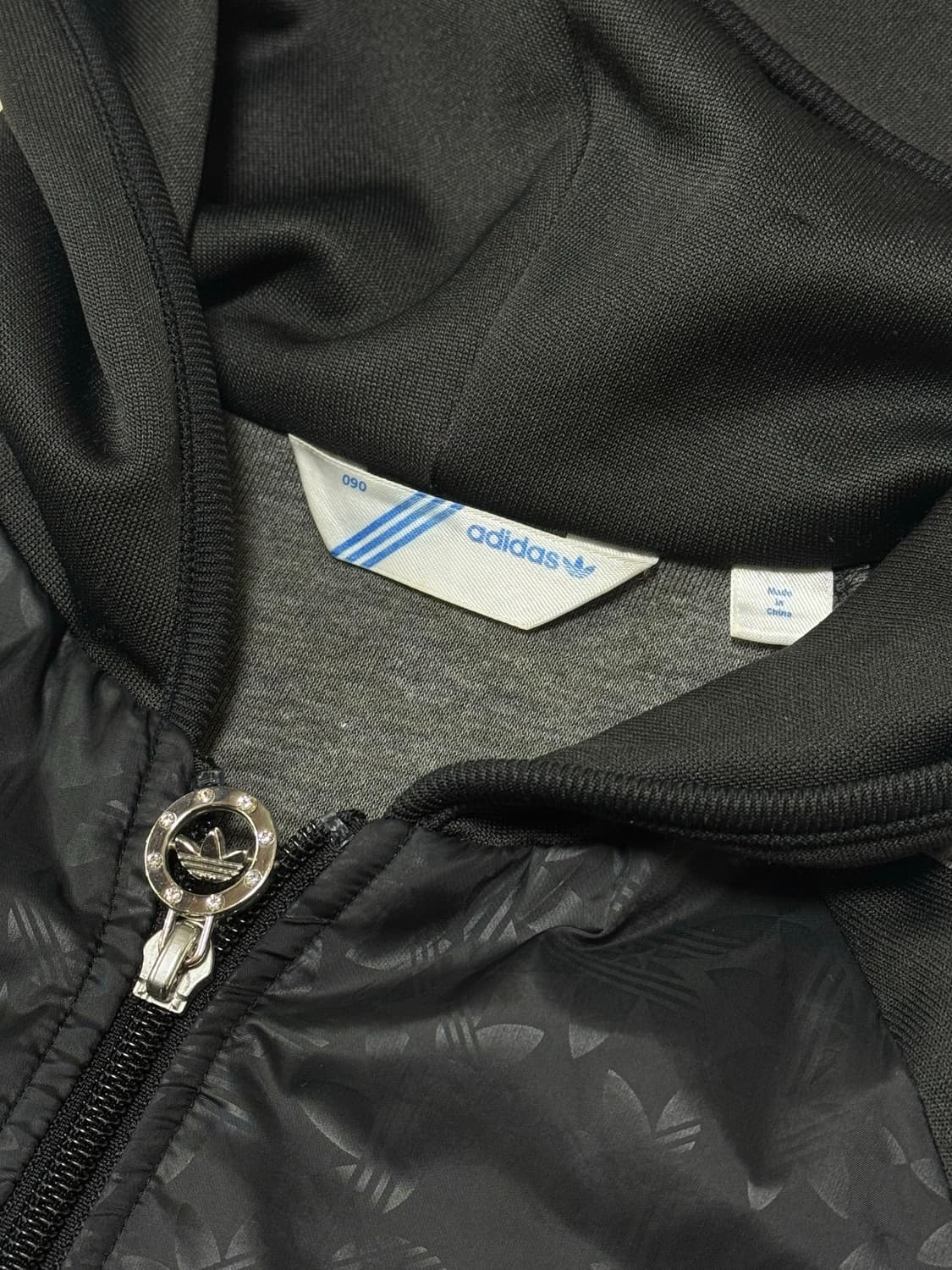 아디다스 블랙 / 실버 큐빅 후드집업  상품이미지4