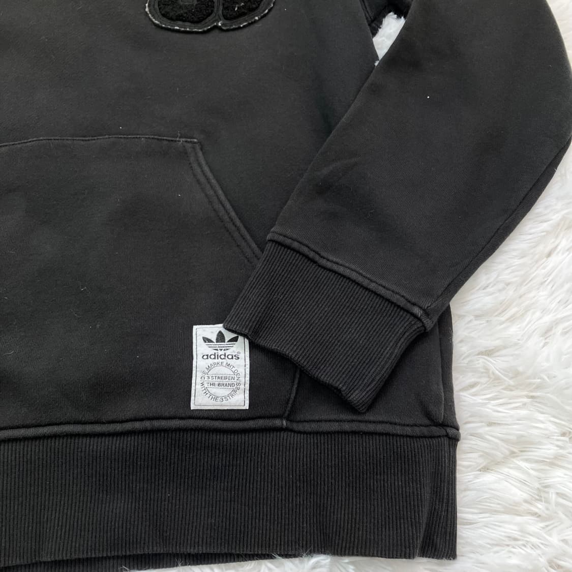 빈티지 아디다스 도넛 백 프린팅 후드 747 y2k 스트릿 갸루 펑키 상품이미지5