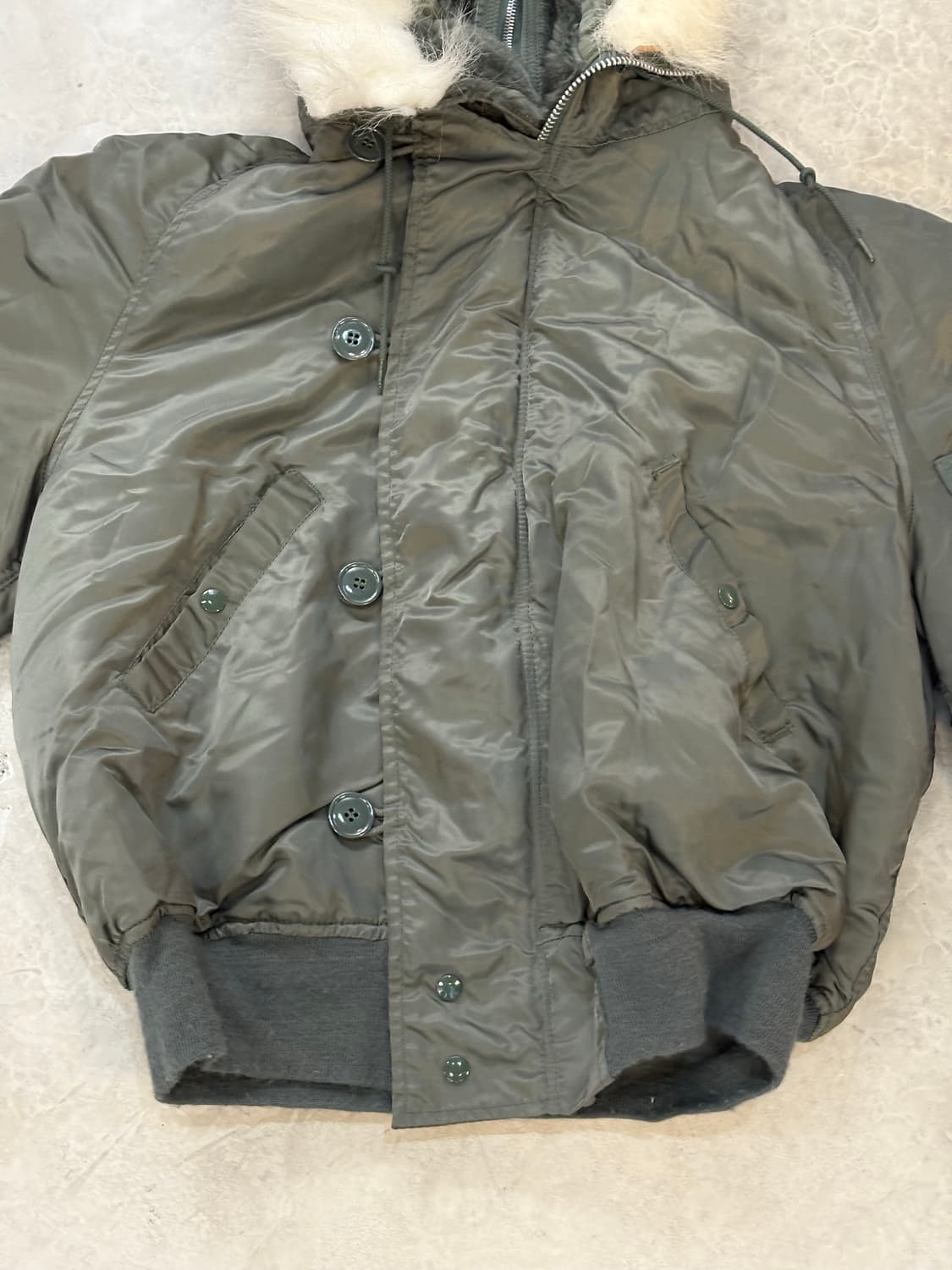 [XL] N2B 알파 인더스트리 USA 봄버 IDEAL 지퍼 군용 상품이미지3