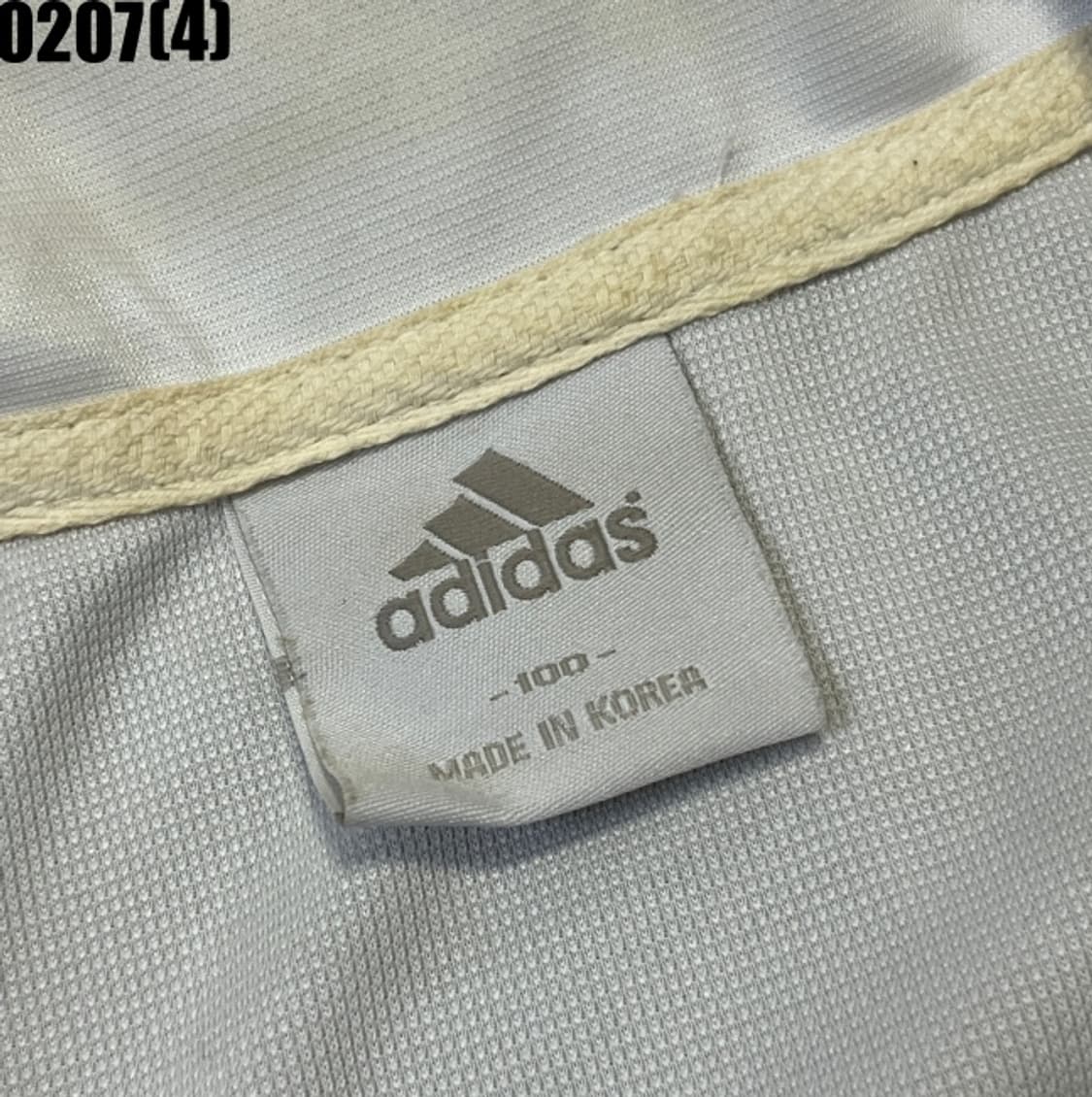 [100] 아디다스 오리지널 화이트 골드 삼선 집업 트랙탑 0207(4) 상품이미지3