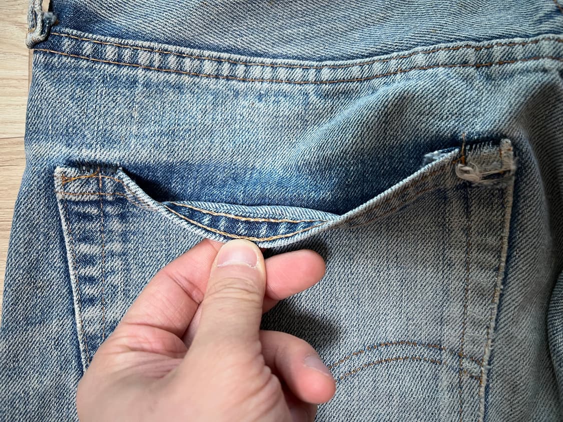 70s 미제 리바이스 66후기 505 32x32(허리 41cm) 상품이미지8