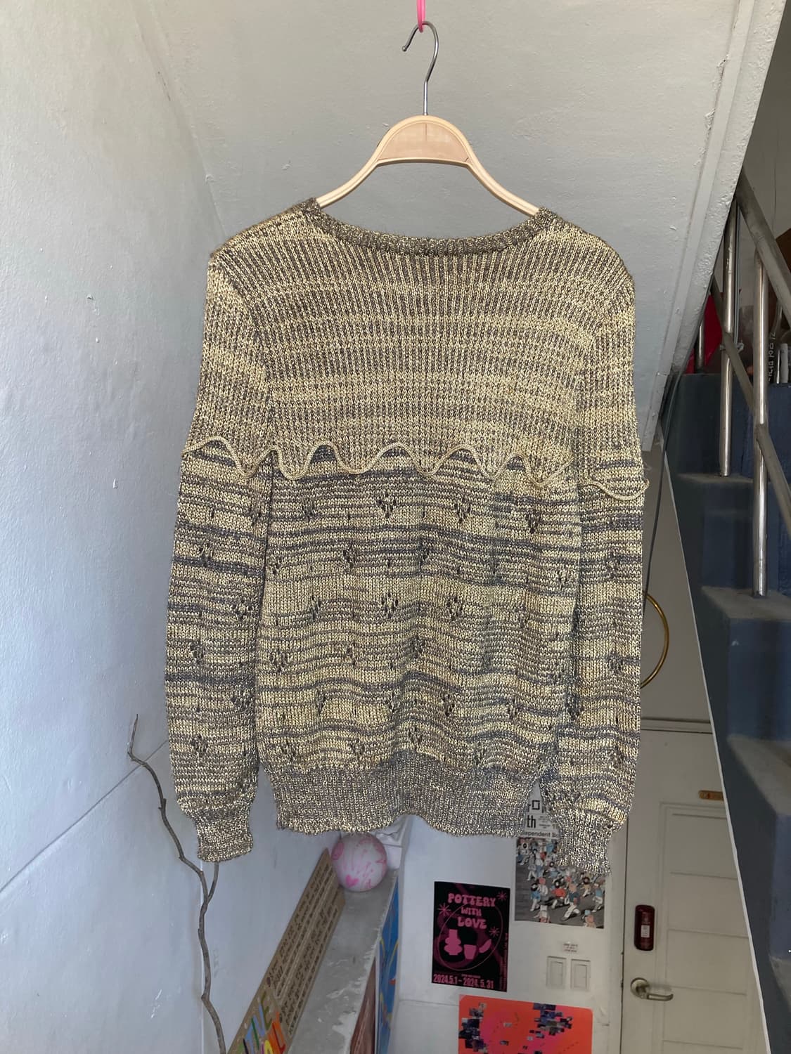 Golden 글리터 에스닉 니트 상품이미지5