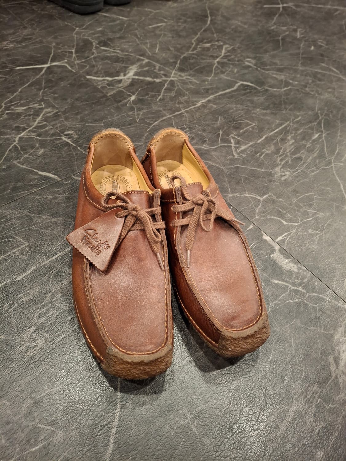 (마지막특가) 클락스 나탈리 브라운 레더 슈즈 250 상품이미지1