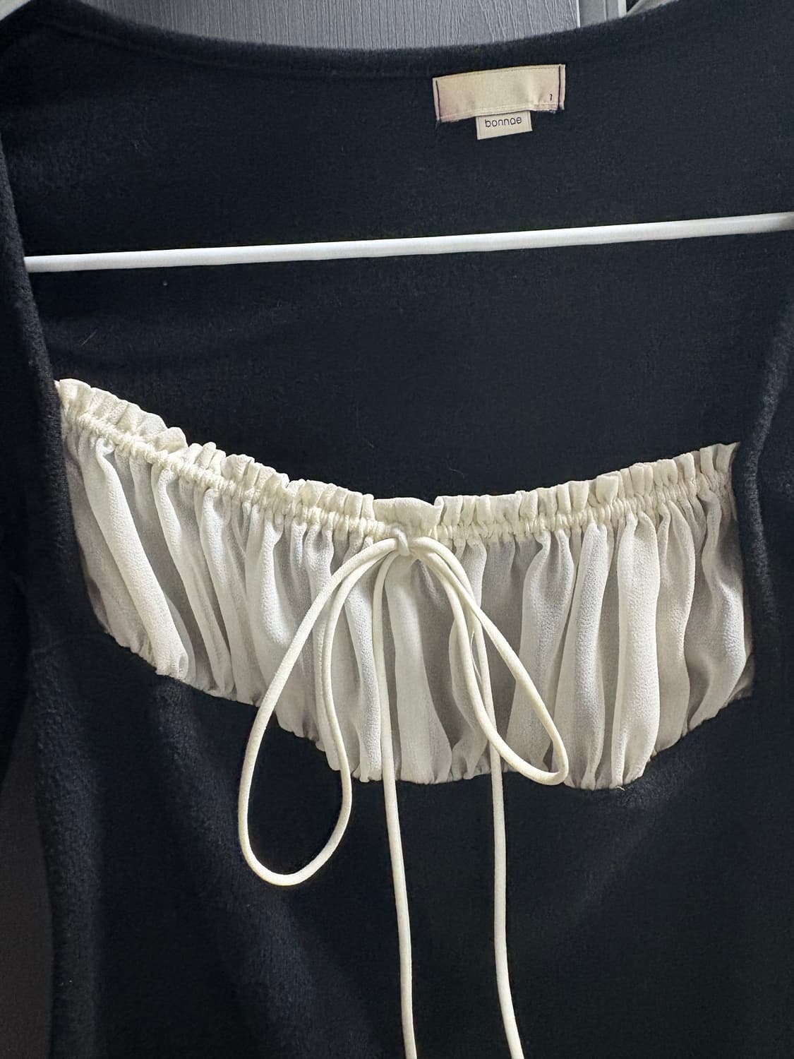 Bonnae Rose shirrng top black 본네로즈셔링탑 상품이미지5