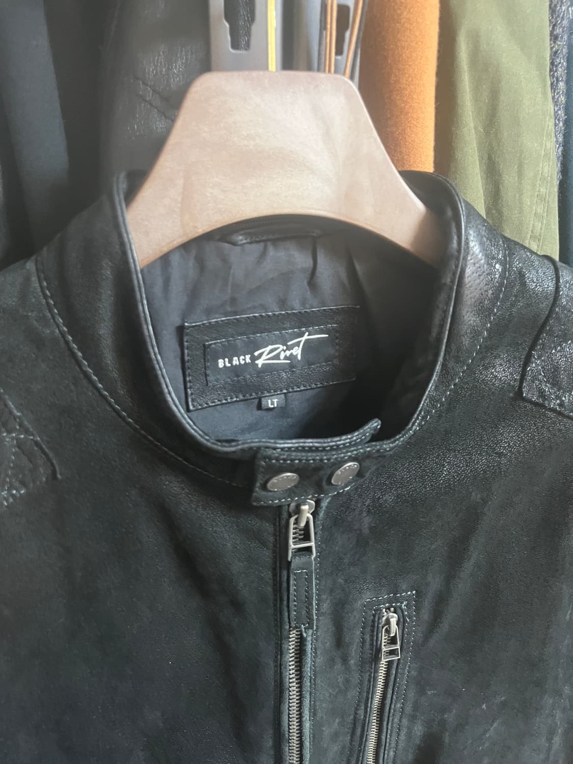 블랙리벳 gI스웨이드레더 바이커 자켓 상품이미지3