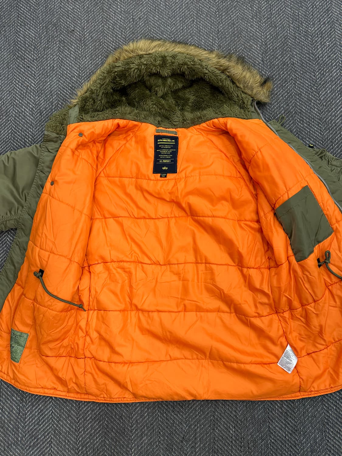 알파인더스트리 N-3B 파카 카키 상품이미지7