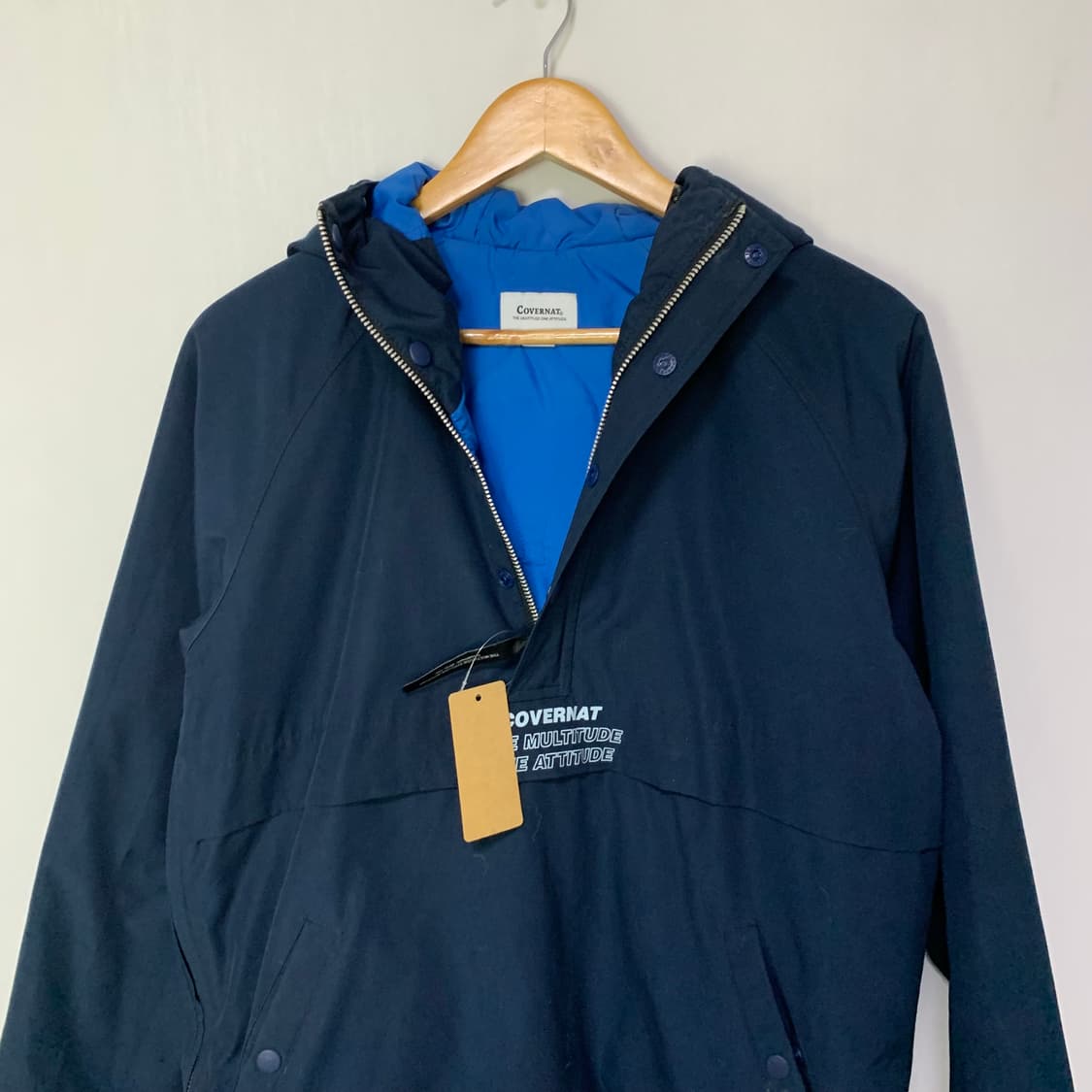 커버낫 네이비 아노락 후드 바람막이 빈티지 M 상품이미지5