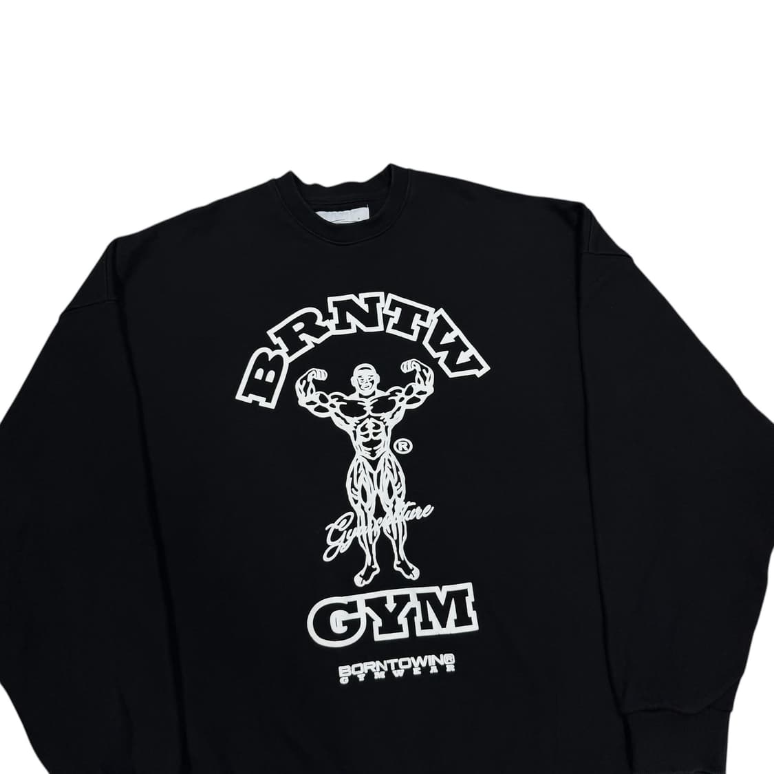 본투윈 짐 맨투맨 블랙 3사이즈 상품이미지2