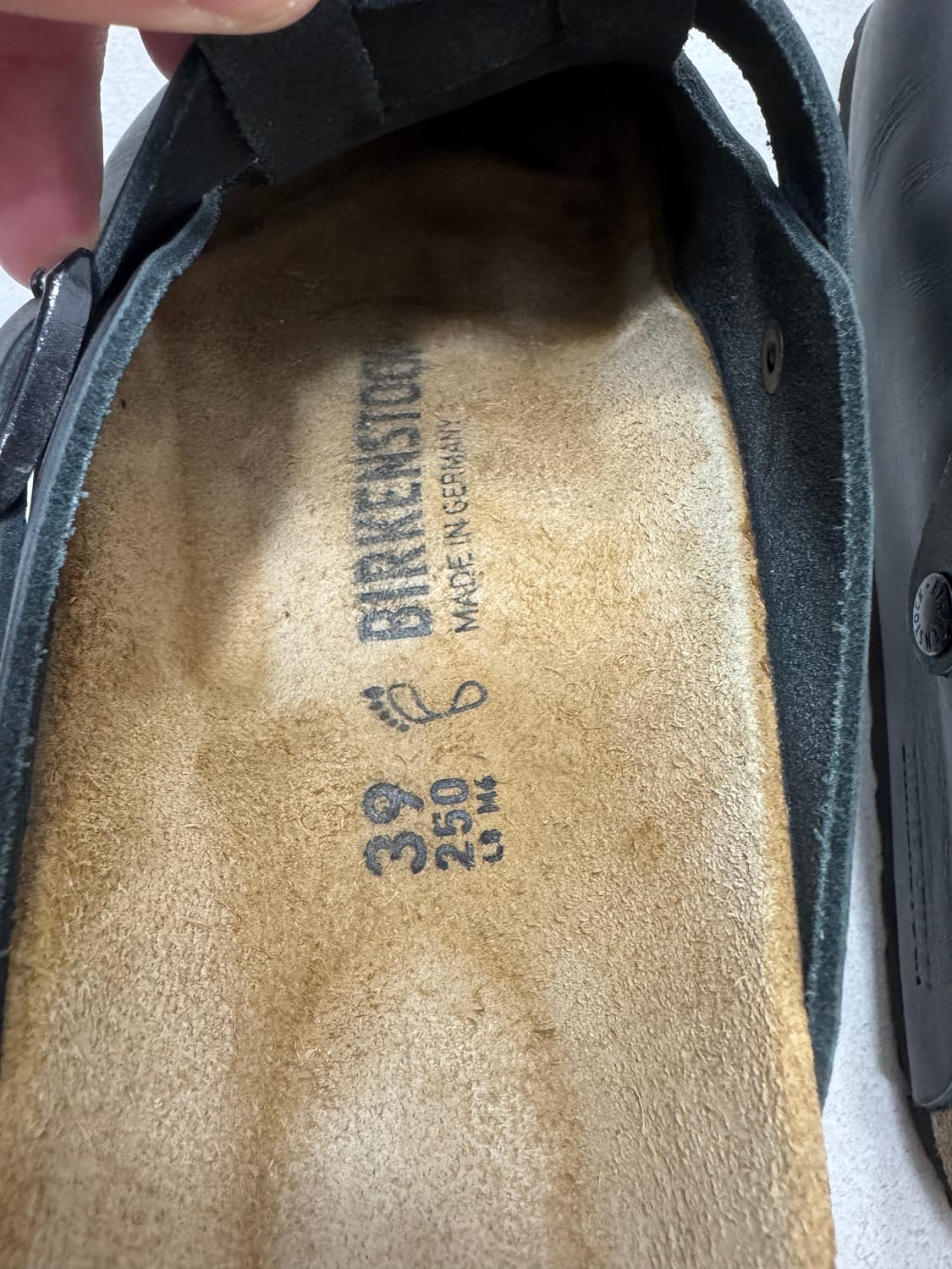 버켄스탁 보스턴 레더 블랙 - 레귤러 250 팝니다. 상품이미지8