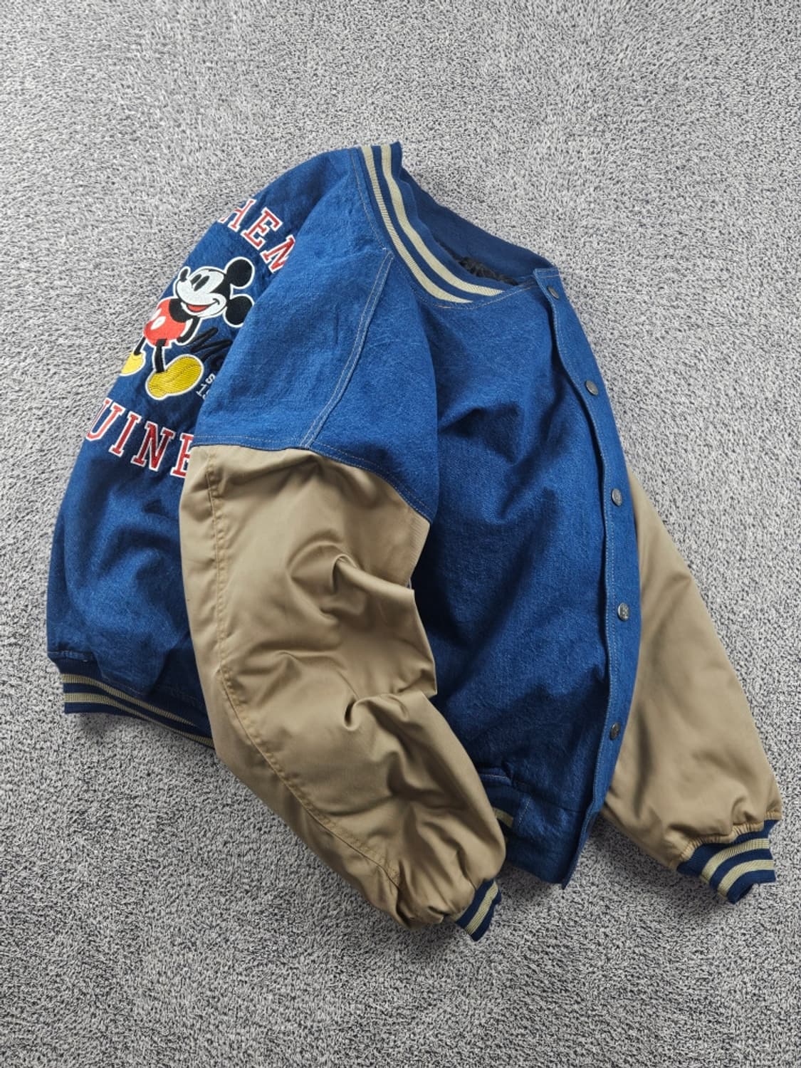 리메이크 디즈니 미키 데님 바시티 자켓 ( 2XL 추정 )/ 11263 상품이미지5