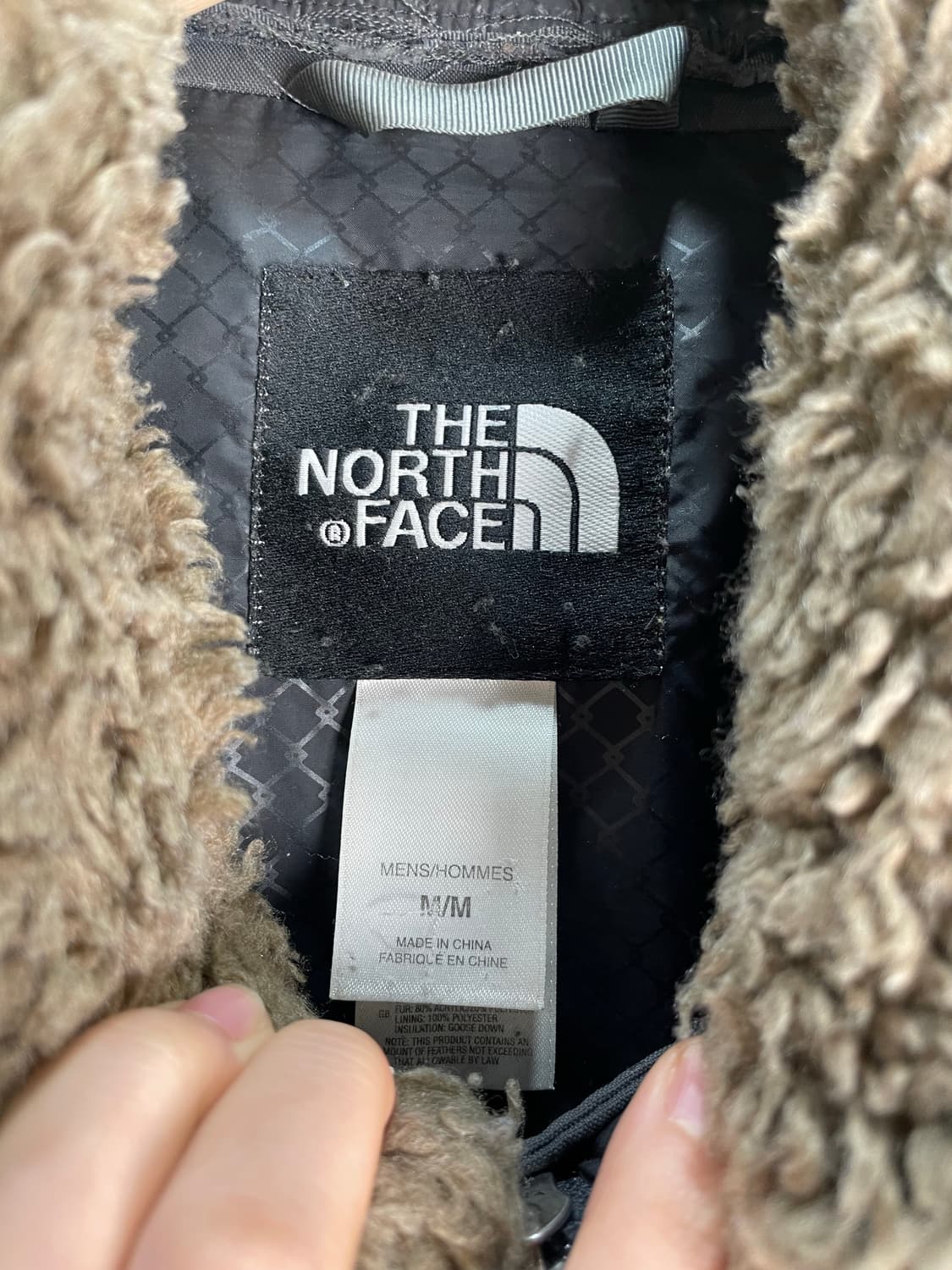 노스페이스 양털카라 패딩 M  상품이미지3