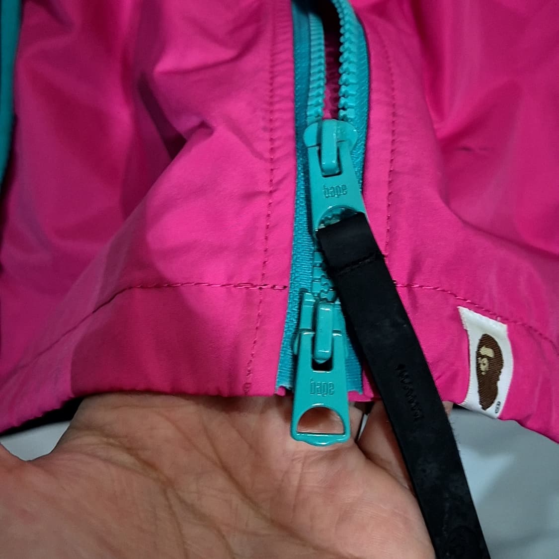 Bape 베이프 컬러블록 포켓터블 나일론 자켓 상품이미지5