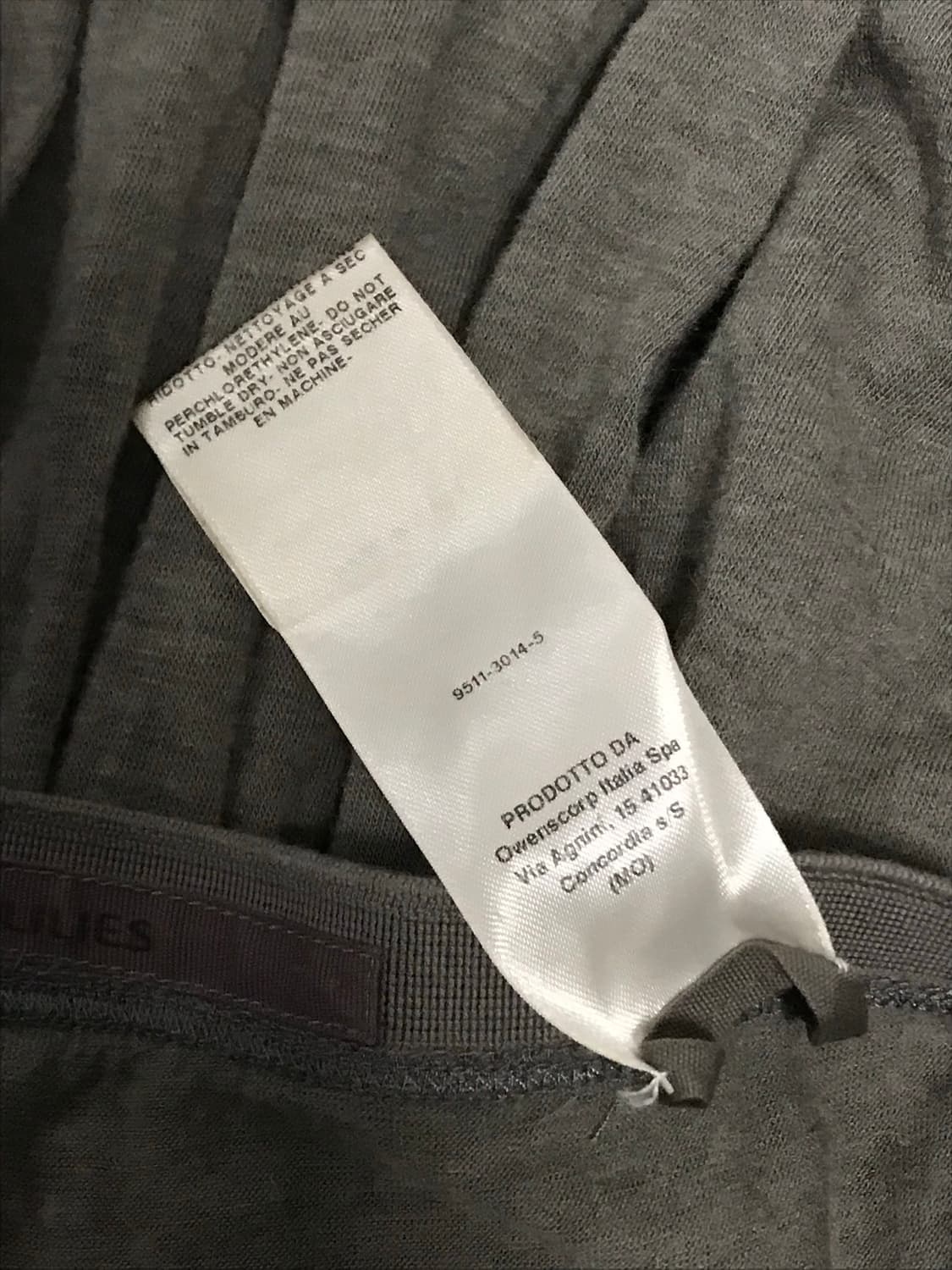 릭오웬스 릴리스 백 플리츠 드레이핑 미디 스커트 상품이미지9