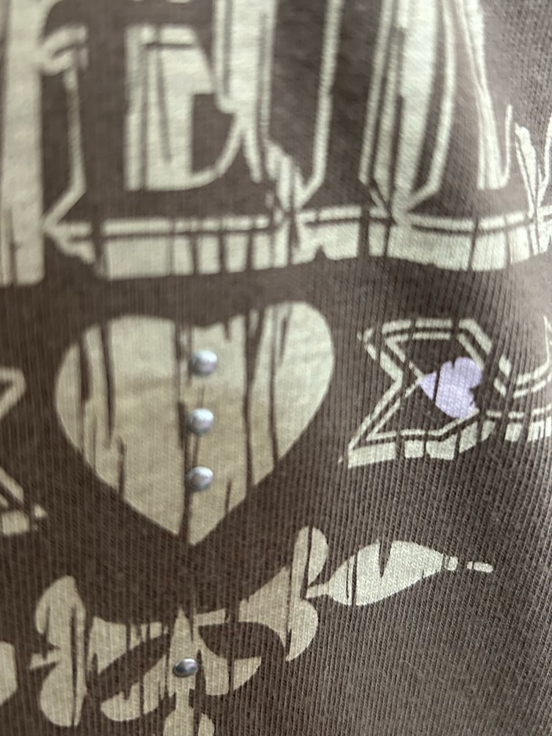 Oneill 00’s Y2K 브라운 스터드 롱슬리브 상품이미지4