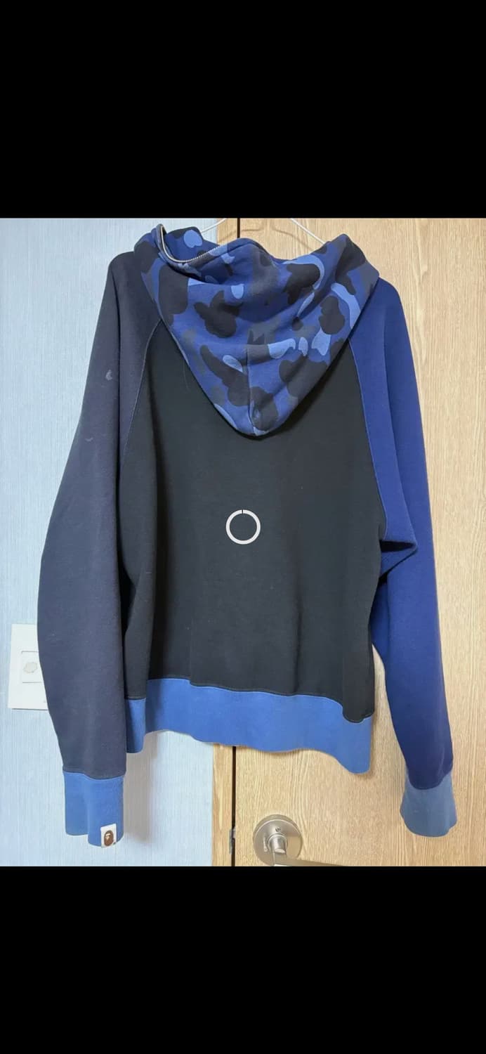 베이프 후드집업 컬러 카모 릴렉스드 핏 풀 집 후드 네이비 m 상품이미지2