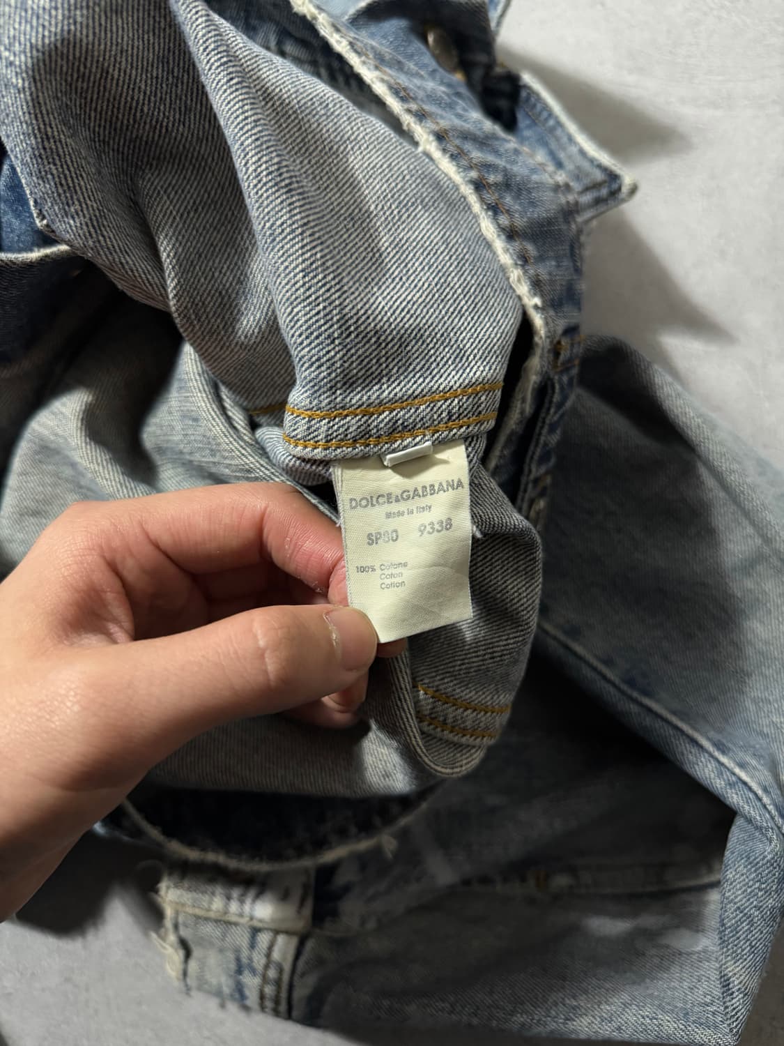02AW 돌체앤가바나 디스트로이드 데님자켓 상품이미지7