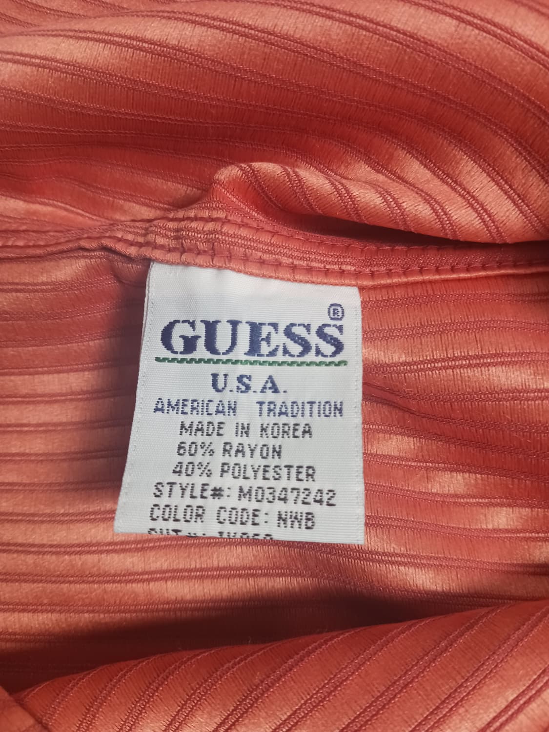 [XL] 게스 진스 형광 스프라이트 셔츠형 자켓 오버핏 상품이미지10