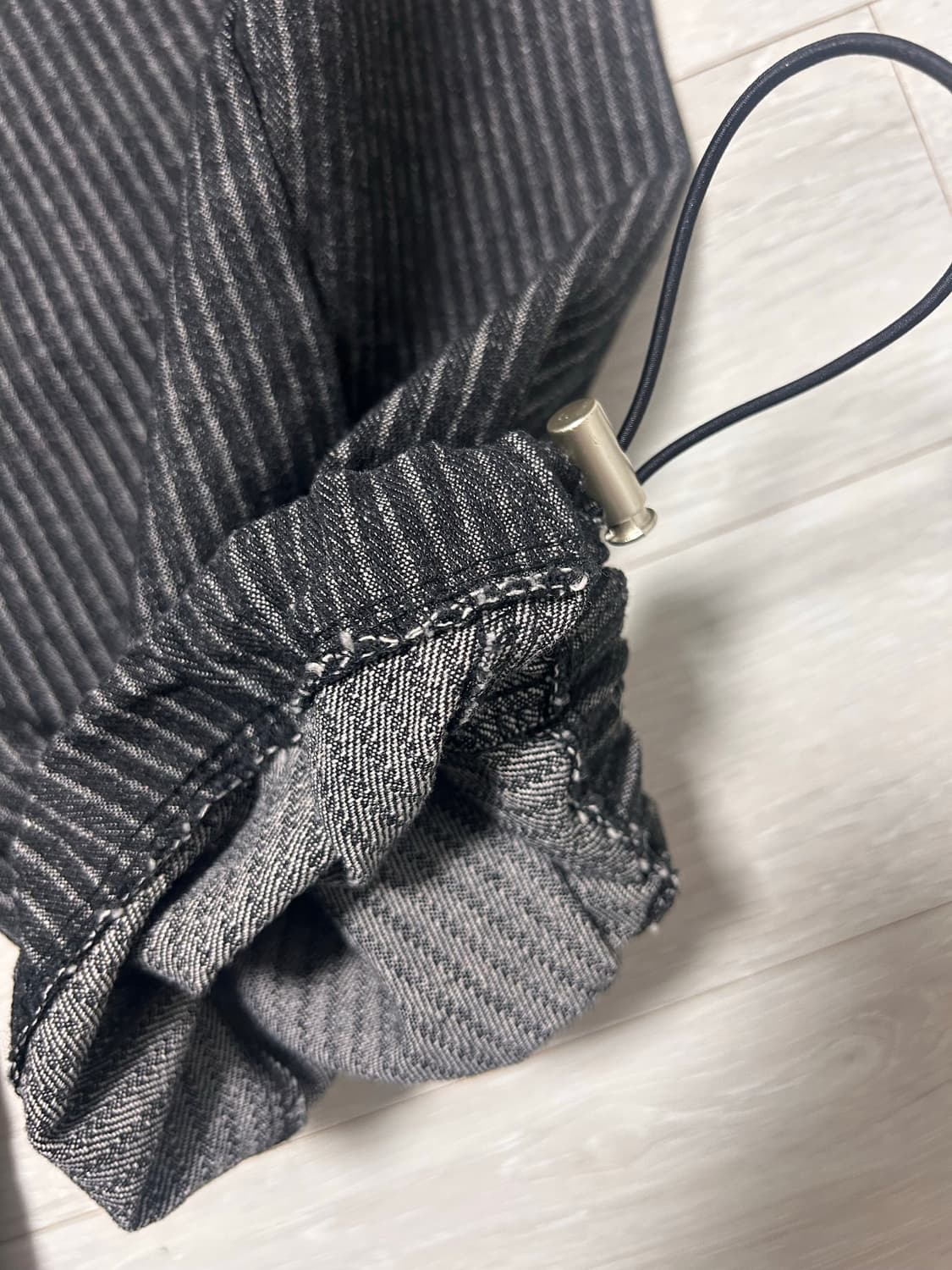 스트라이프 스냅 데님 팬츠 상품이미지2