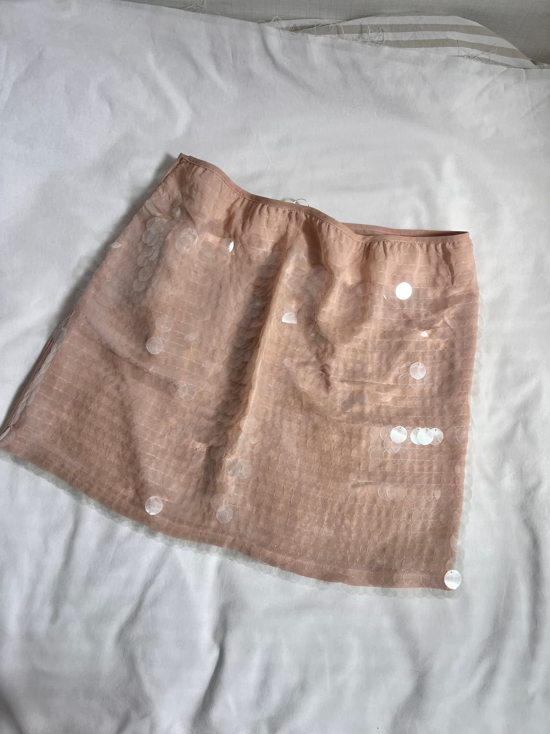 Apricot sequin mini skirt 상품이미지3