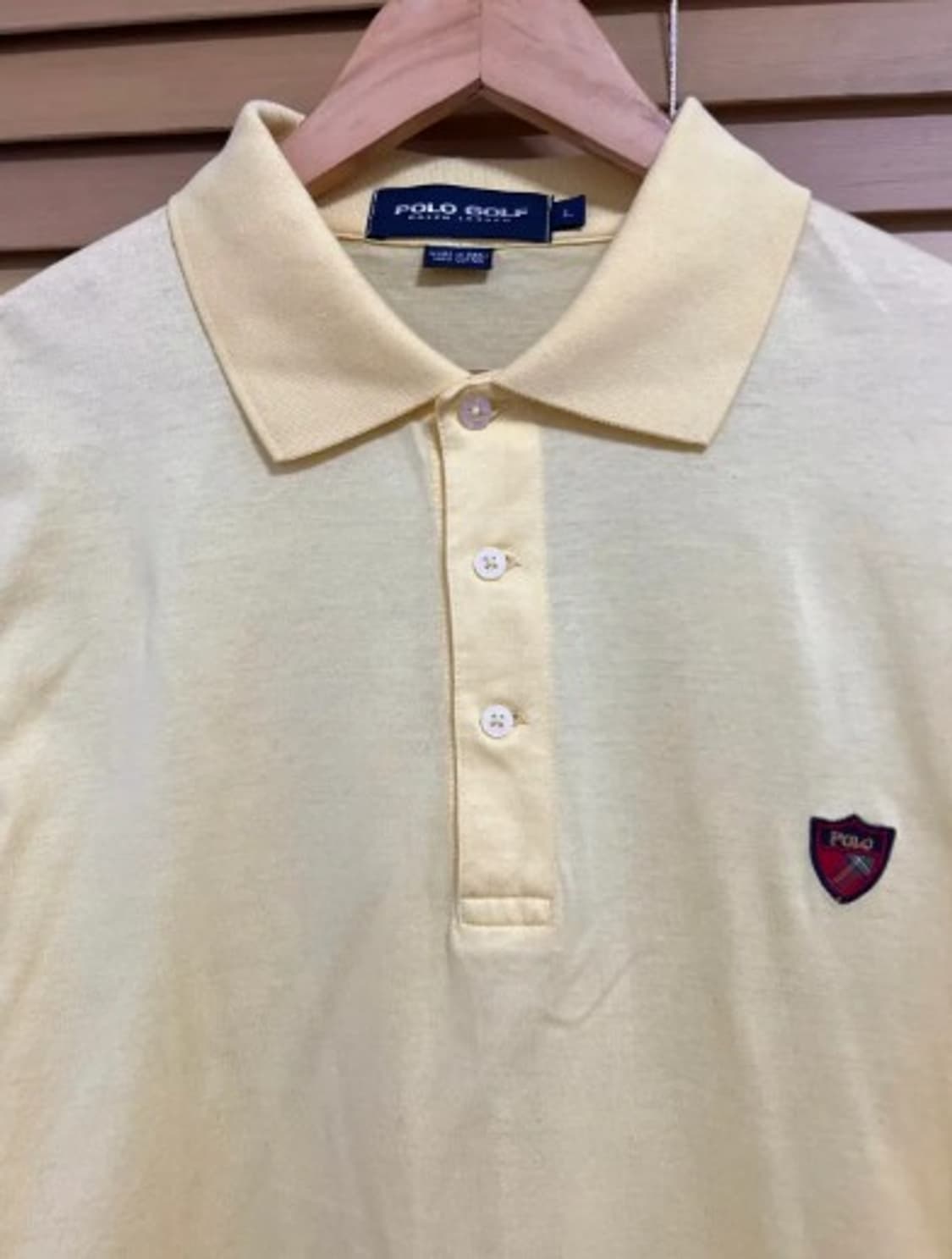 폴로골프 남성 옐로우 카라반팔티셔츠 L 상품이미지1