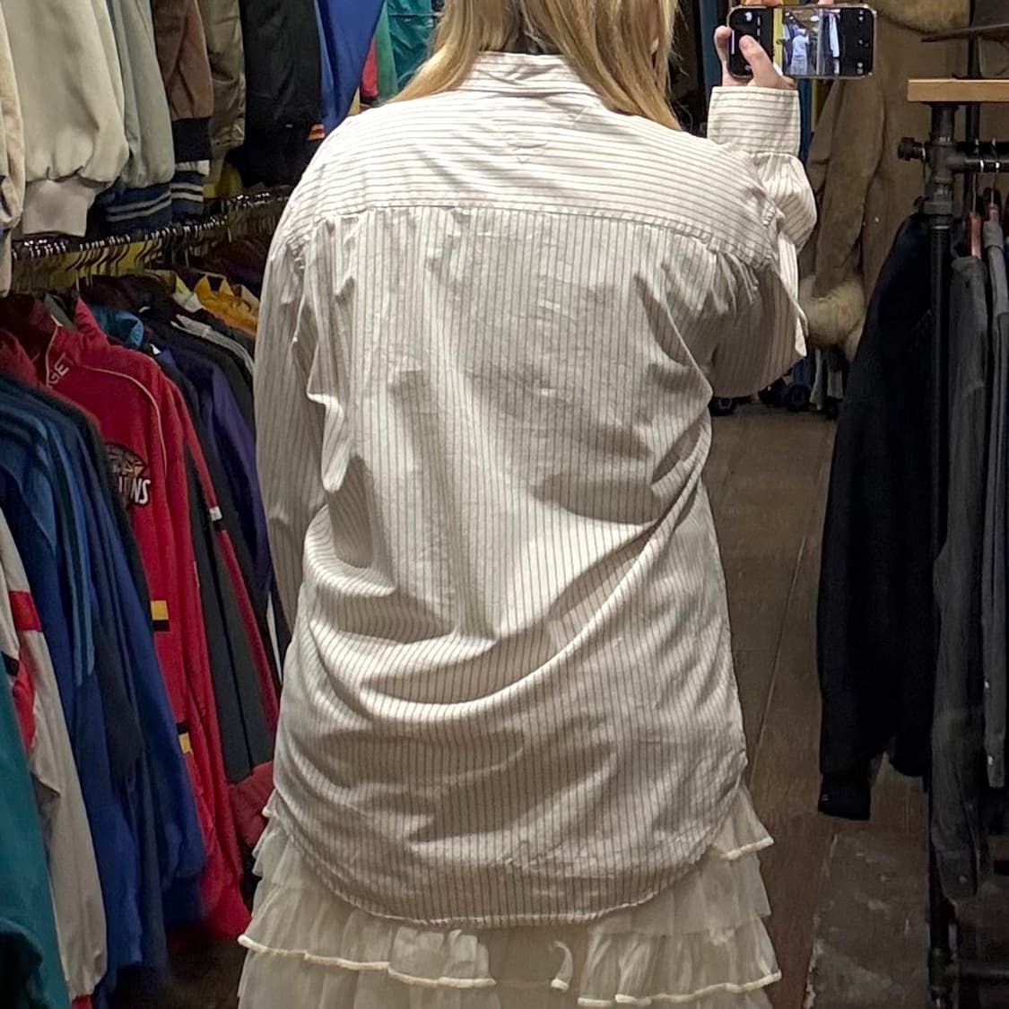 [HI] 타미힐피거 긴팔셔츠 스트라이프 화이트  상품이미지5