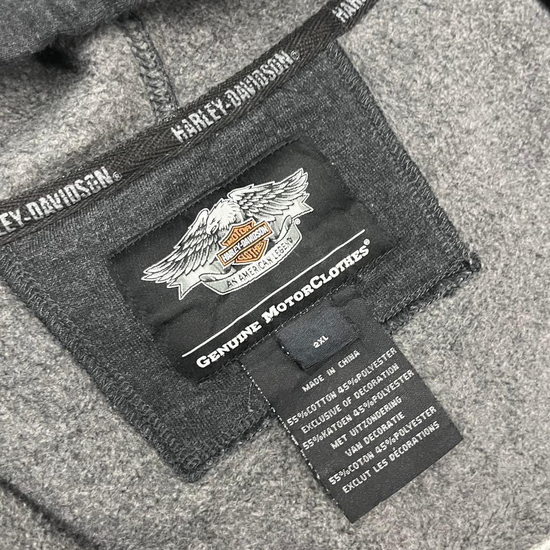 할리데이비슨 스컬 후드 집업 (110-115) 상품이미지5