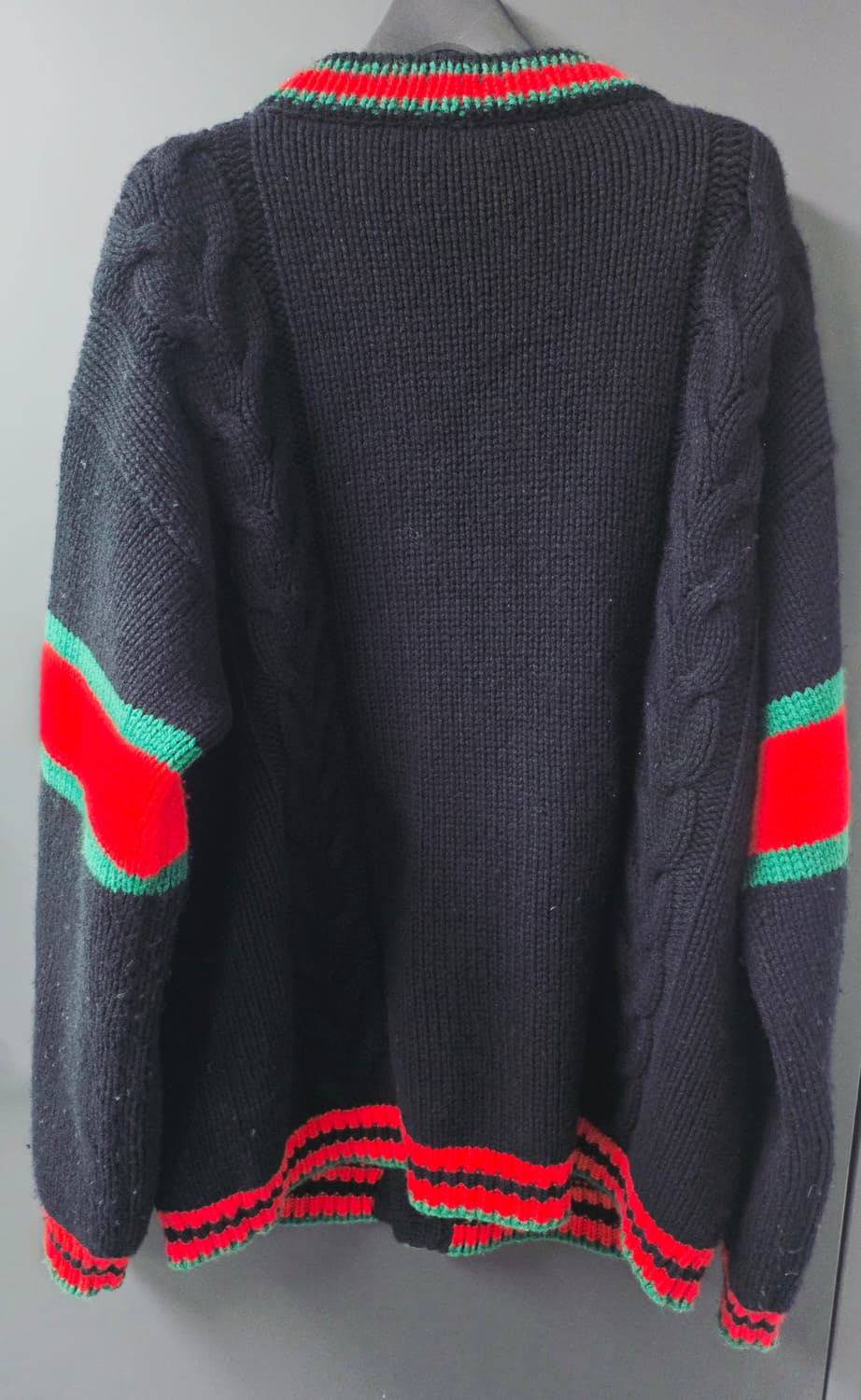 구찌 케이블 가디건 오버사이즈L  상품이미지2