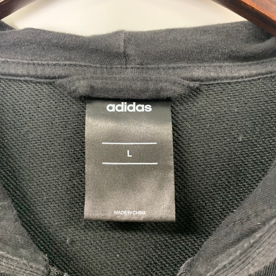 아디다스 사이드라인 블랙 후드집업 상품이미지6