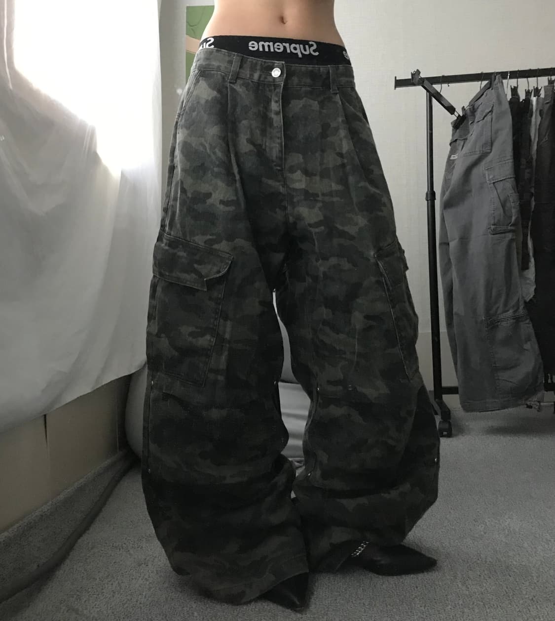 카모 와이드핏 카고팬츠 상품이미지4