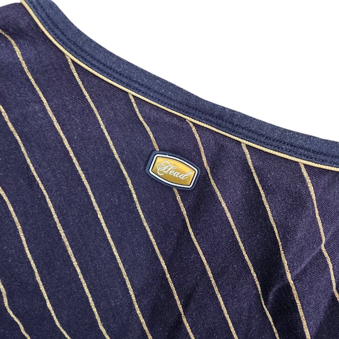 95 HEAD 스트라이프 골드 네이비 티셔츠 상품이미지6