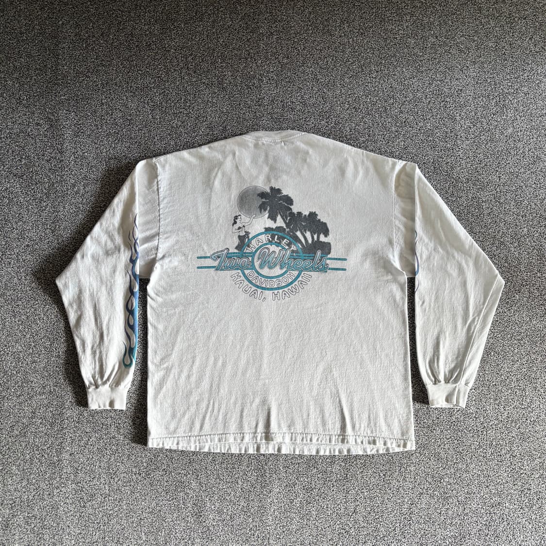 빈티지 할리데이비슨 플레임 롱슬리브 티셔츠 상품이미지4