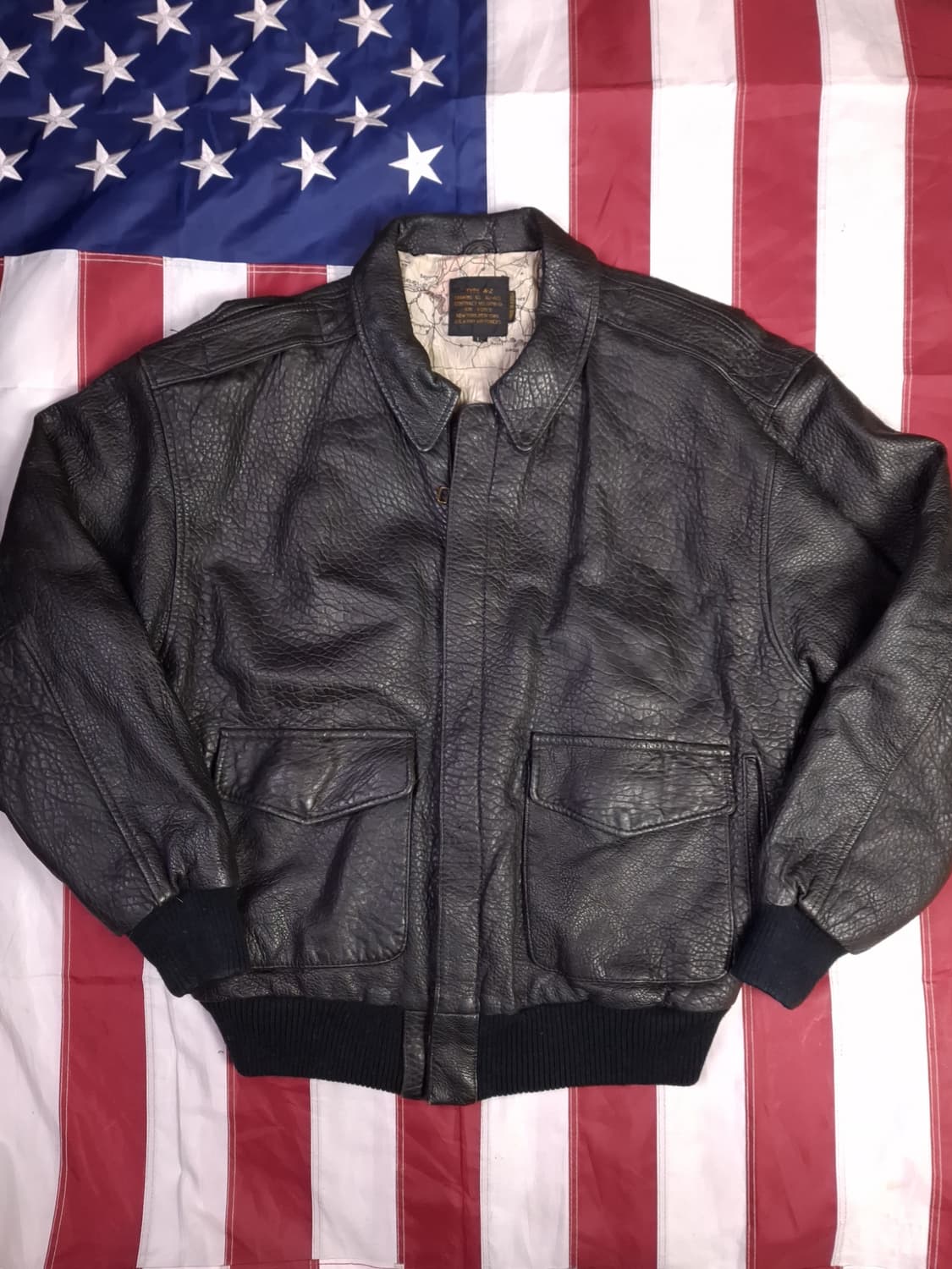 오리지날 아비렉스 미공군 A-2 리얼레더 항공자켓 상품이미지1