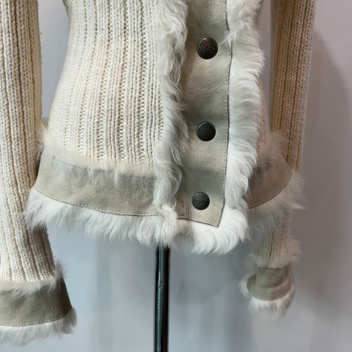 Epoca 퍼 트리밍 가디건 상품이미지4