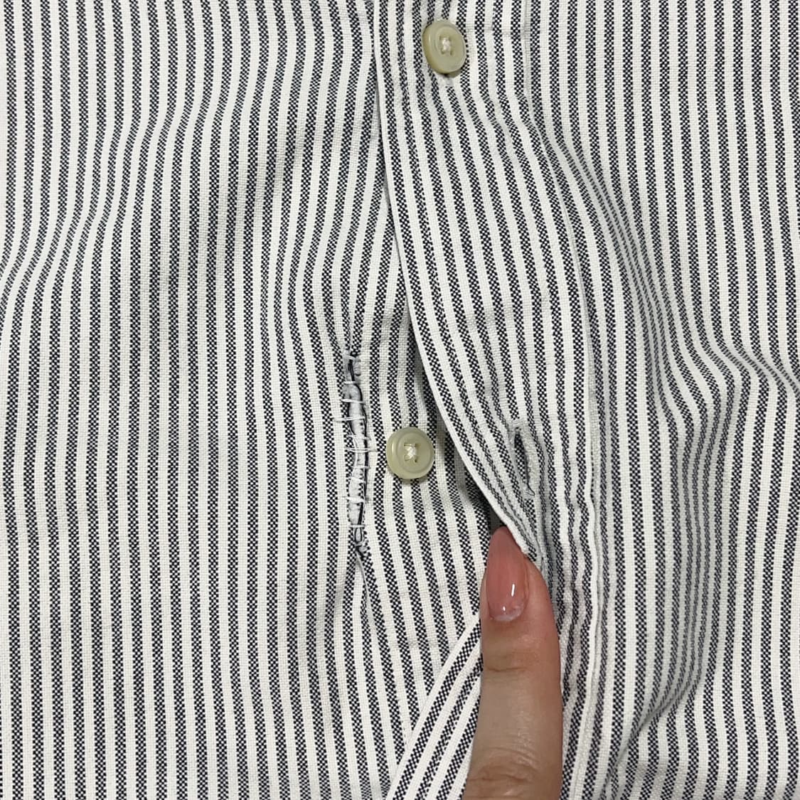 [정품] 폴로 그레이 / 멀티포니 스트라이프 셔츠 [ L ] 상품이미지10