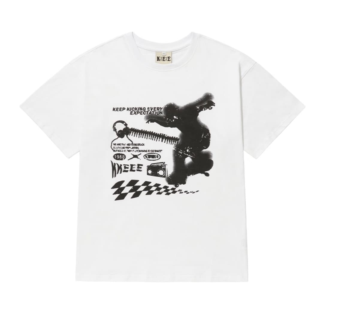 [새상품/kkeee] 스케이터 케이 오버핏 반팔티 상품이미지1